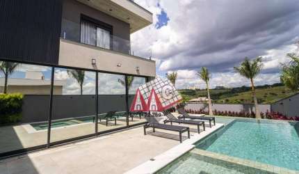 Sobrado alto padrão com 4 suítes, closet, cinema à venda, 560 m² por R$ 6.300.000 - Condomínio Residencial Saint Patrick - Sorocaba/SP