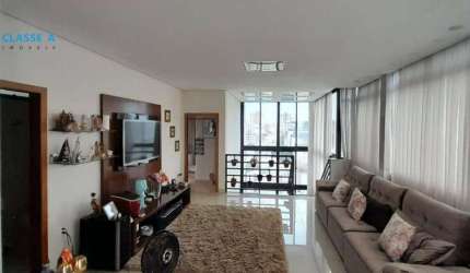 Classe A oferece esta cobertura com 3 dormitórios à venda, 254 m² por R$ 1.415.000 - Padre Eustáquio - Belo Horizonte/MG
