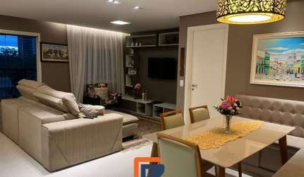 Apartamento 3 quartos, varanda gourmet em condomínio Clube no Jardim Aquarius