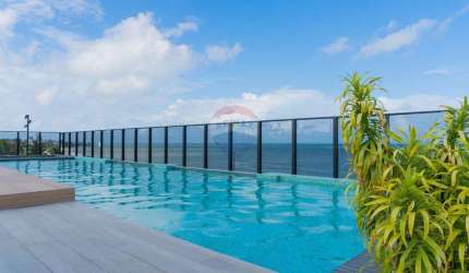 Flat Garden mobiliado na Beira mar de Jardim Oceania
