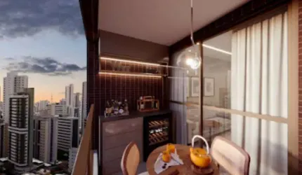 Apartamento para venda, 76 m com 3 quartos e 2 vagas de garagem na Torre/ Madalena - Recife
