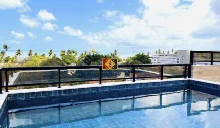 Flat Para Vender com 01 quarto no bairro Cabo Branco em João Pessoa