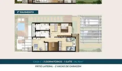 Casa em condomínio fechado com 3 quartos à venda na Rua Sagrado Coração de Jesus, 811, Morro das Pedras, Florianópolis, 96 m2 por R$ 1.200.000