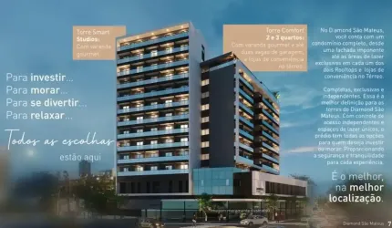 Apt 2 suítes São Mateus Lançamento!