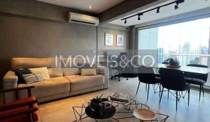Apartamento MOBILIADO à venda em SP: 1 quarto, 1 suíte, 2 vagas na Cidade Monções - 68m² de puro luxo!