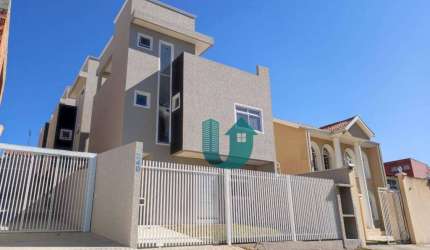 Sobrado Triplex novo em condomínio no Xaxim com 3 quartos (1 suite), 2 vagas e Solarium