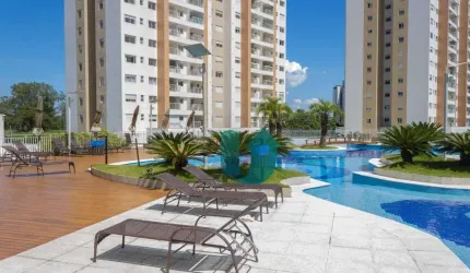 Apartamento novo e semi-mobiliado com 2 quartos, sendo 1 suite e vaga coberta. Condomínio Clube no Ecoville