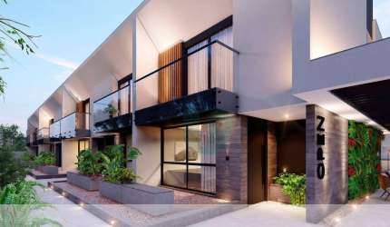 Casas estilo townhouse com 3 suites e 2 vagas - Merces