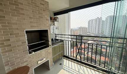 Apartamento à Venda, com 58 m², 2 Quartos, 1 Suíte, 2 Banheiros, Varanda Gourmet, 1 Vaga, Bairro Jardim Gonçalves, São Bernardo do Campo - SP