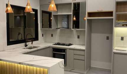 Casa em condomínio fechado com 3 quartos à venda na Avenida Dois, 704, Jardins do Império, Indaiatuba, 125 m2 por R$ 1.270.000