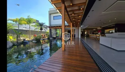 Sobrado de Luxo Mobiliado à Venda no Condomínio Saint Patrick – 5 Suítes, Cinema, Lago Natural, Piscina com SPA e Energia Fotovoltaica | Sorocaba/SP