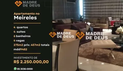Apartamento com 4 quartos à venda na Rua Silva Jatahy, 355, Meireles, Fortaleza por R$ 2.250.000