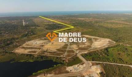 Terreno em condomínio fechado à venda na Ce 040 Km 36, 1, Patacas, Aquiraz por R$ 315.000