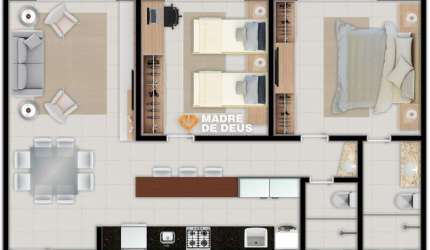 Apartamento com 2 quartos à venda na Avenida Dos Oceanos, 1, Porto das Dunas, Aquiraz por R$ 511.500