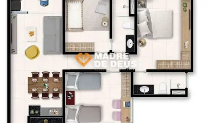 Apartamento com 3 quartos à venda na Ezequiel Campina, 737, Pedras, Eusébio por R$ 820.000