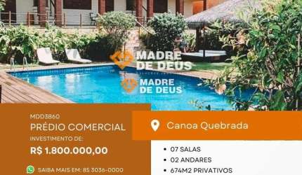 Prédio à venda na dos Mergulhadores, 1, Canoa Quebrada, Aracati por R$ 1.900.000