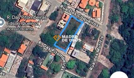 Terreno em condomínio fechado à venda na Das Pitombeiras, 1, Edson Queiroz, Fortaleza por R$ 440.000