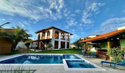 Casa em condomínio fechado com 5 quartos à venda na da Praia, 436, Jacaúna, Aquiraz por R$ 1.550.000