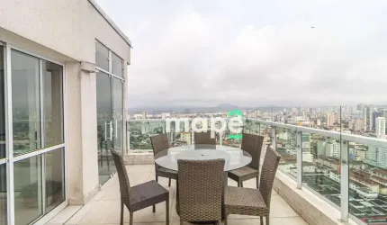 Cobertura com 2 dormitórios à venda, 137 m² por R$ 1.600.000,00 - Boqueirão - Santos/SP