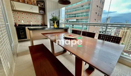Apartamento com 3 dormitórios à venda, 181 m² por R$ 2.450.000,00 - Gonzaga - Santos/SP