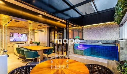 Cobertura com 2 dormitórios à venda, 142 m² por R$ 3.300.000,00 - Embaré - Santos/SP