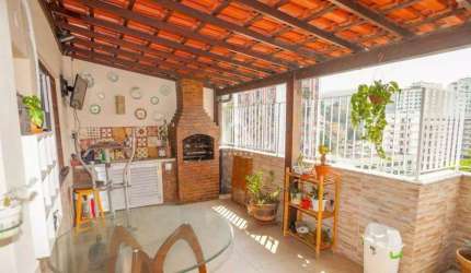 Cobertura 4 quartos, sol da manhã, 174m² - Pechincha
