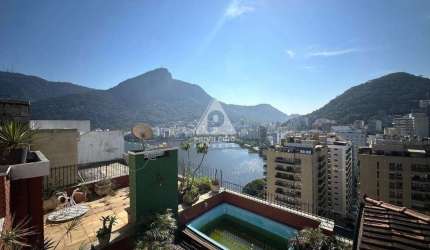 Excelente cobertura com vista para Lagoa e Cristo!