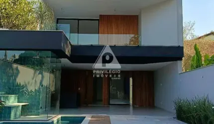 Casa Contemporânea - Barra da Tijuca - Rio Mar V - 5 suítes, sauna, piscina, espaço gourmet