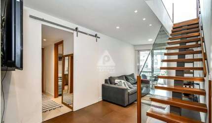 Humaitá! Cobertura duplex, varanda, 4 quartos, 2 suites, 1 vaga, infraestrutura, portaria 24h, 165m²