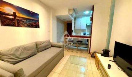 Quarto e sala com vaga escriturada no Quadrilátero de Ipanema