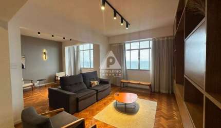 Apartamento na Av. Atlântica com 3 quartos e vista Frontal para o mar.