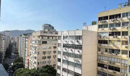 Conjugado bem dividido, uma quadra da praia em Copacabana, posto 5.