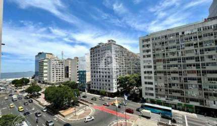 Apartamento à venda em Copacabana de 2 quartos com vista lateral mar