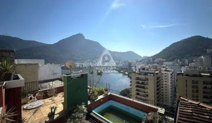 Excelente cobertura com vista para Lagoa e Cristo!