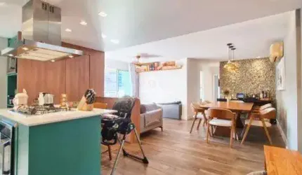 Botafogo! Apartamento, sala, lavabo, 3 quartos, 1 suite, 1 banheiro, infraestrutura, 3 vagas, 106m²