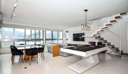 Cobertura, 2 quartos, suíte, churrasqueira, piscina, 210 mts, 1 vaga de garagem, vista para Lagoa e Cristo, em Ipanema.