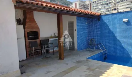 Cobertura triplex com 3 quartos, 1 suíte, churrasqueira, piscina e 2 vagas em Ipanema - RJ