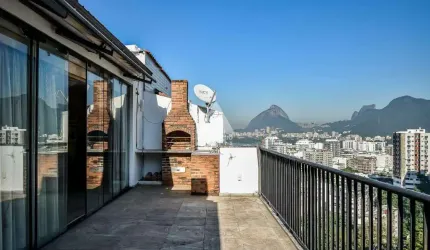 Cobertura a venda - 3 quartos - Humaitá- Jdm. Botânico - 3 vagas e infra.