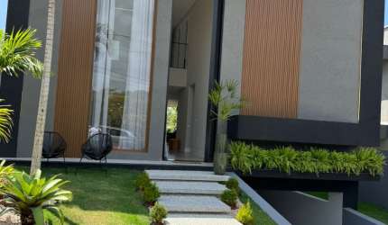 Casa a venda 5 suítes NOVA, PORTEIRA FECHADA no Alphaville Litoral Norte 3