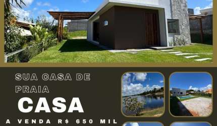 Casa térrea a venda NOVA 3/4 sendo 2 suítes em Porto de Sauípe