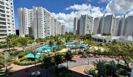 Apartamento 4/4 sendo 3 suítes 166 m2 vista clube no Le Parc