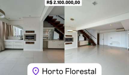 Apartamento Duplex com Vista Mar no Horto Florestal – 3 Suítes | 185 m²