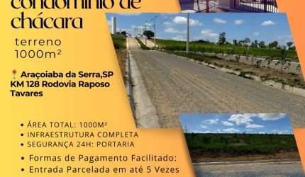 Terrenos para seu refúgio. 1000mts