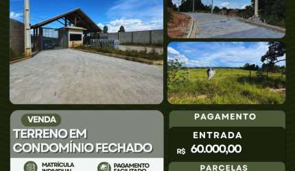 TERRENO DE 1000 METROS EM CONDOMINIO FECHADO