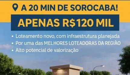 Terrenos com preços asseciveis!!!Araçoiaba SP