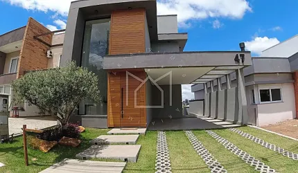 Casa em condomínio fechado com 3 quartos à venda na Rua Antônio Baggio, 40, Villa Lucchesi, Gravataí, 159 m2 por R$ 990.000