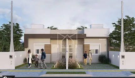 Casa com 2 quartos à venda na Rua João Machado, 322, Moradas do Sobrado, Gravataí, 49 m2 por R$ 235.320