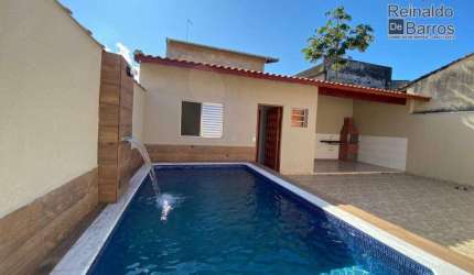 Casa com 2 dormitórios e piscina à venda, por R$ 499.900 - Agenor de Campos - Mongaguá/SP