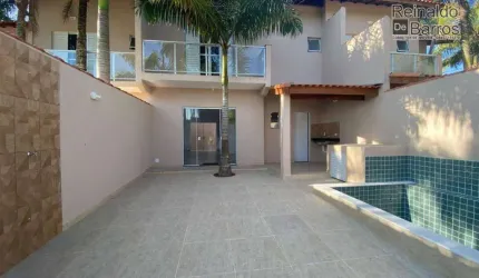 Sobrado com 3 dormitórios e piscina à venda, 120 m² por R$ 680.000 - Centro - Itanhaém/SP