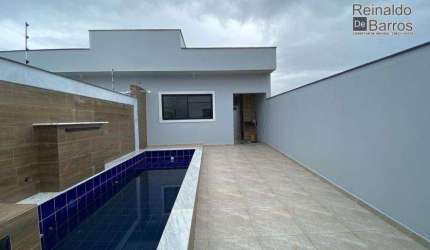 Casa com 2 dormitórios e piscina à venda, 86 m² por R$ 359.000 - Cibratel II - Itanhaém/SP
